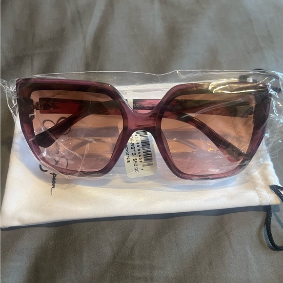 Jessica Simpson Accessories - Jessica Simpson Rose & Tortoise Oversized Square Cat Eye Sunglasses